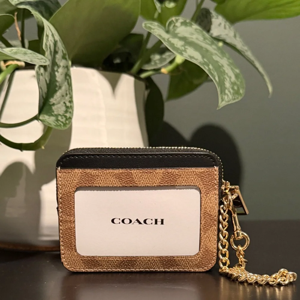 Zip Card Case In Signature Canvas